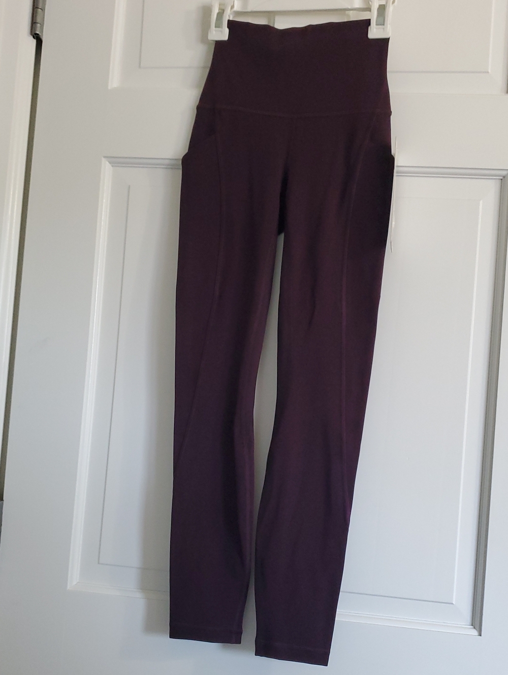 NWT Lululemon Align HR Pant 25in W/pockets Black PLUM Sz 0